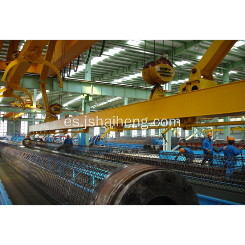 Dispositivo de suspensión para moldes de hormigón hilado